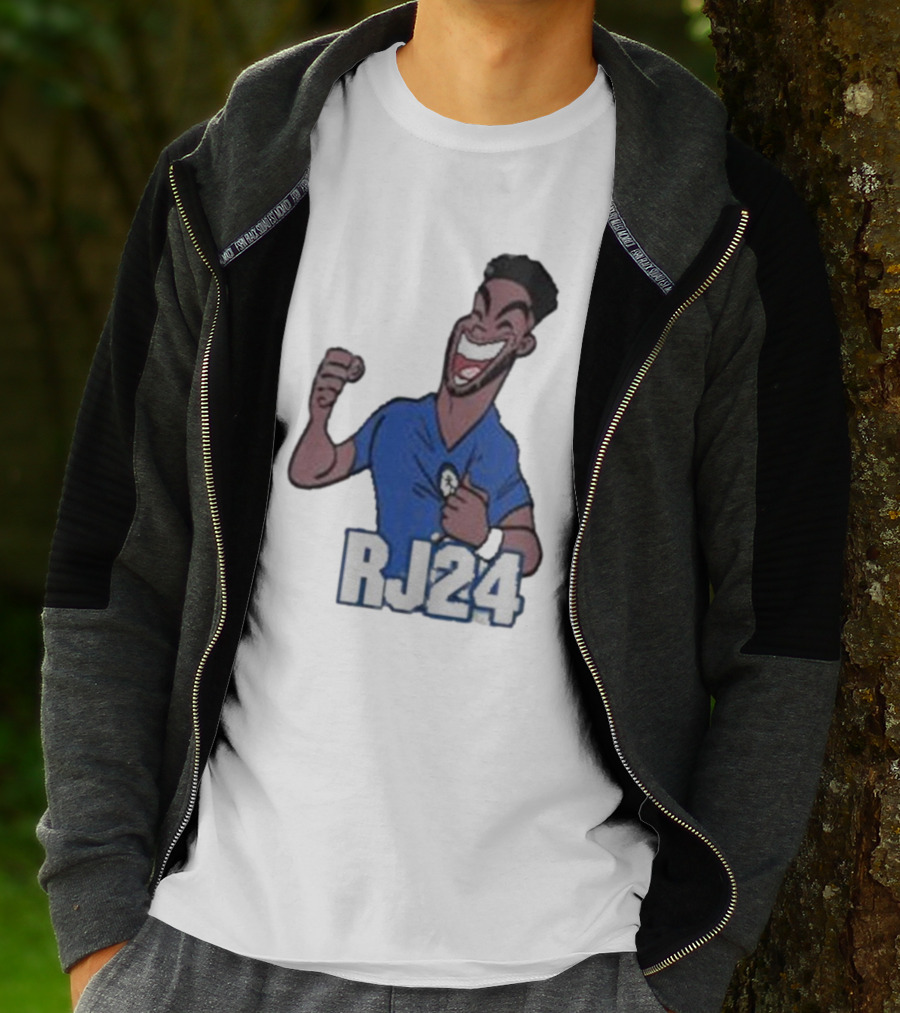 Reece James RJ24 Cartoon Blue Football T-Shirt