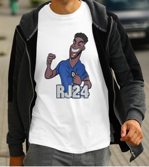 Reece James RJ24 Cartoon Blue Football T-Shirt