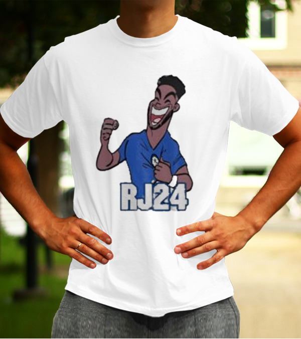 Reece James RJ24 Cartoon Blue Football T-Shirt