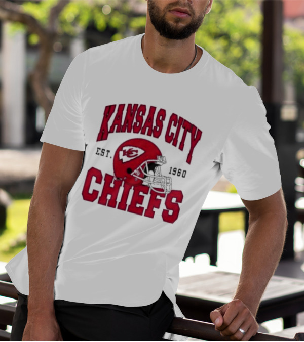 Kansas City Chiefs Est 1960 Helmet Chiefs Football T-Shirt