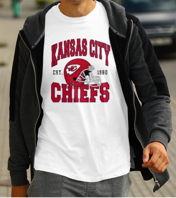 Kansas City Chiefs Est 1960 Helmet Chiefs Football T-Shirt