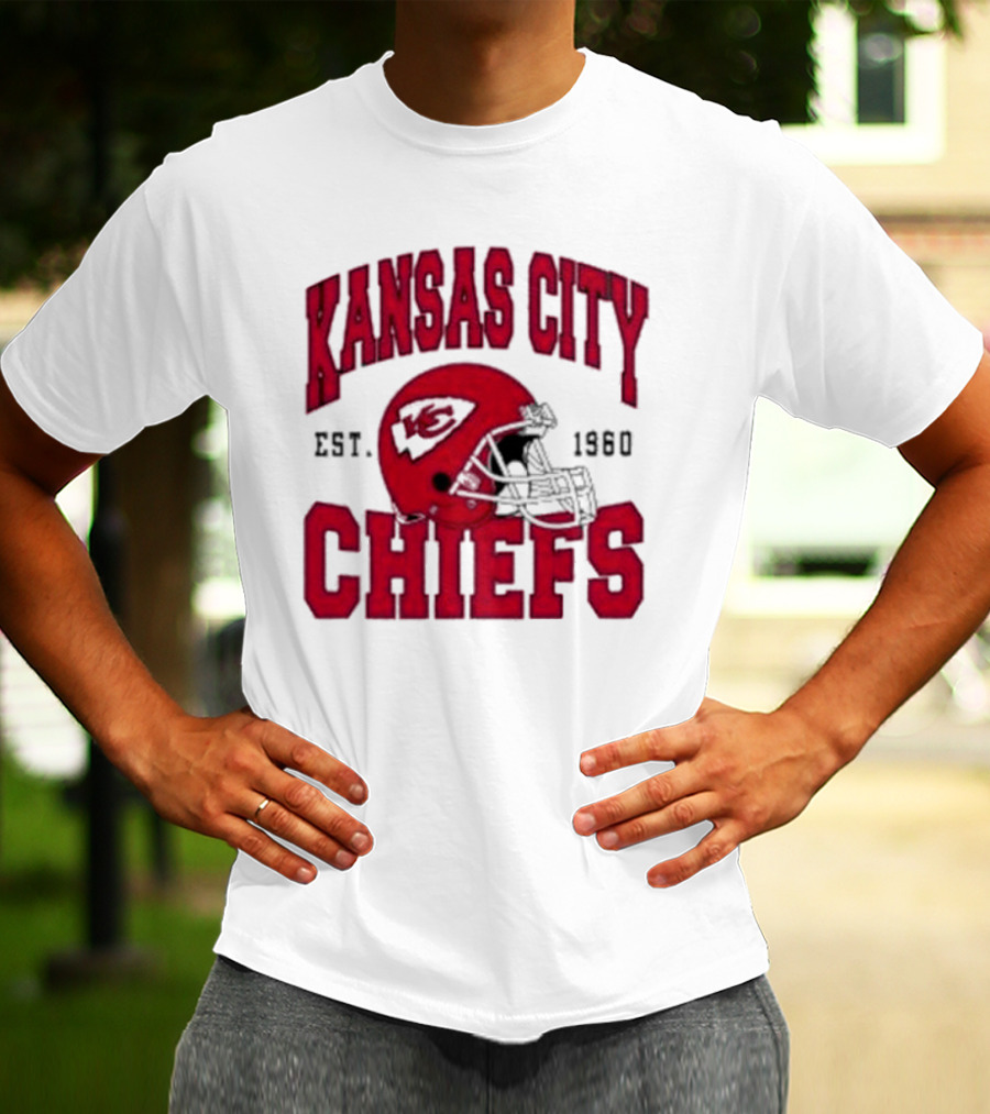 Kansas City Chiefs Est 1960 Helmet Chiefs Football T-Shirt
