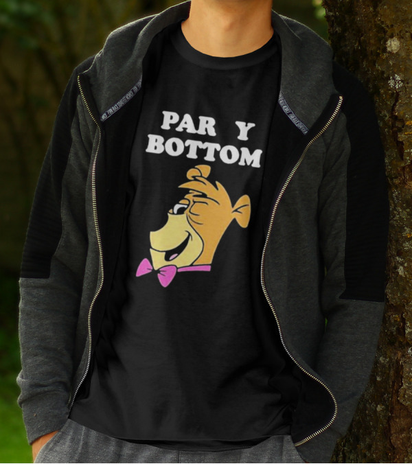 Yogi Bear Party Bottom Bow Tie Winking T-Shirt