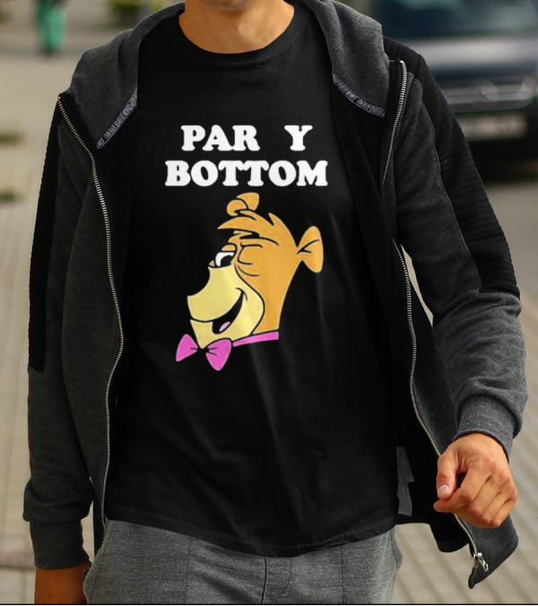 Yogi Bear Party Bottom Bow Tie Winking T-Shirt