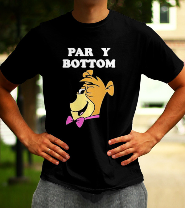 Yogi Bear Party Bottom Bow Tie Winking T-Shirt