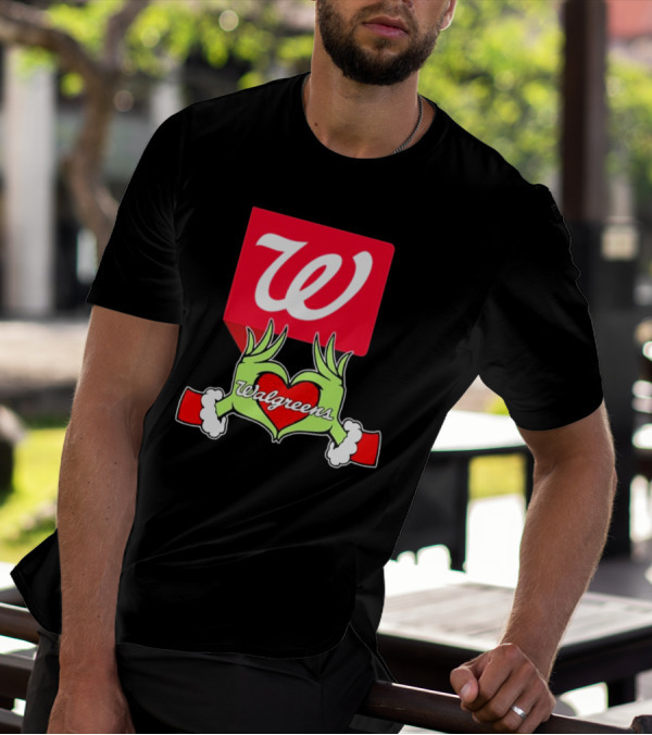 The Grinch Hand Heart Walgreens Christmas T-Shirt