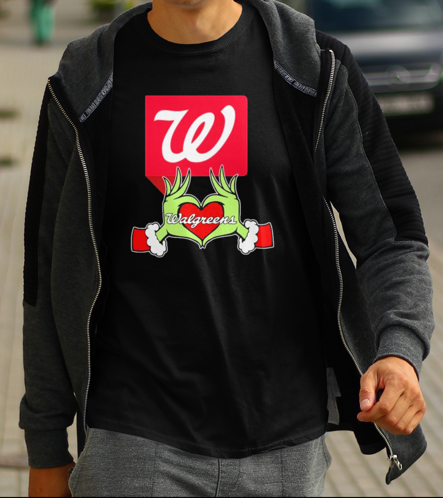 The Grinch Hand Heart Walgreens Christmas T-Shirt