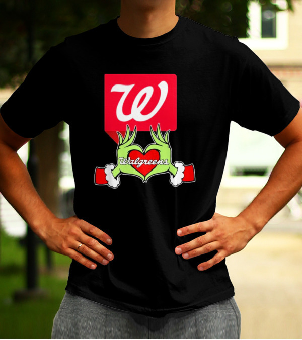 The Grinch Hand Heart Walgreens Christmas T-Shirt