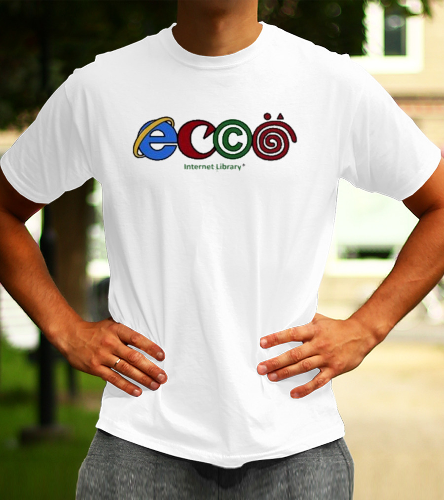 Ecco Internet Library Logo Parody 3Cc0 T-Shirt