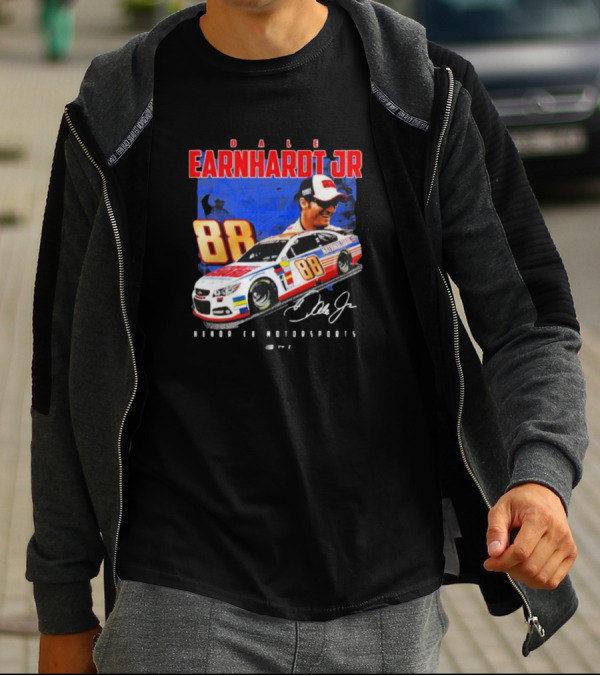 Dale Earnhardt Jr 88 National Guard Hendrick Motorsports Signature Car T-Shirt