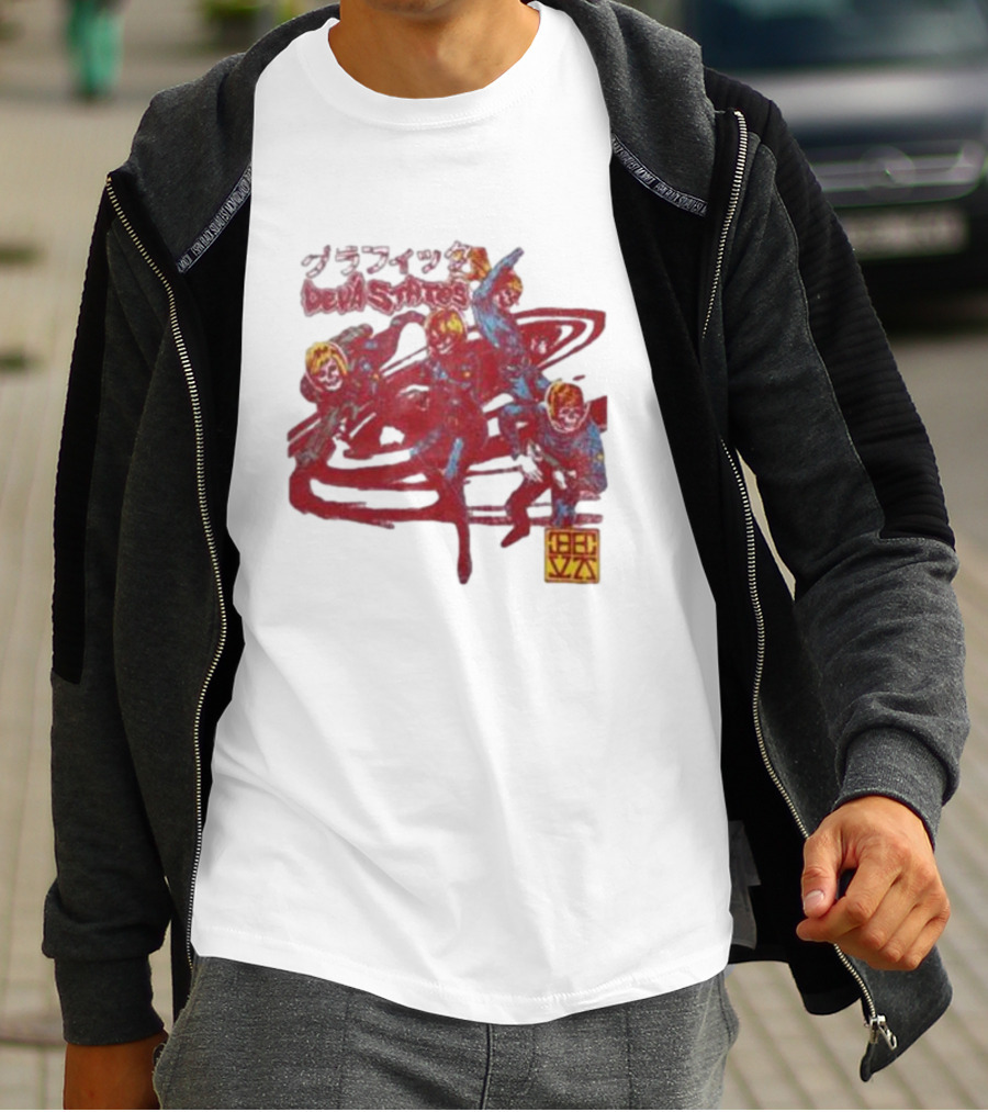 Deva States Astronauts Red Abstract T-Shirt