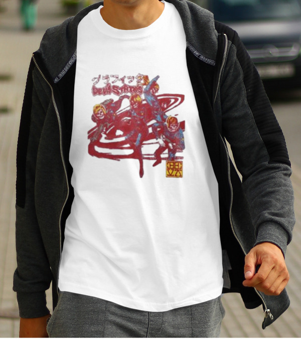 Deva States Astronauts Red Abstract T-Shirt