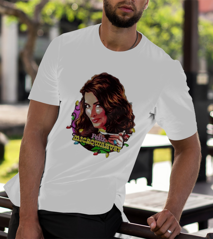 Feliz Microwavery Nordacious Holiday Lights T-Shirt