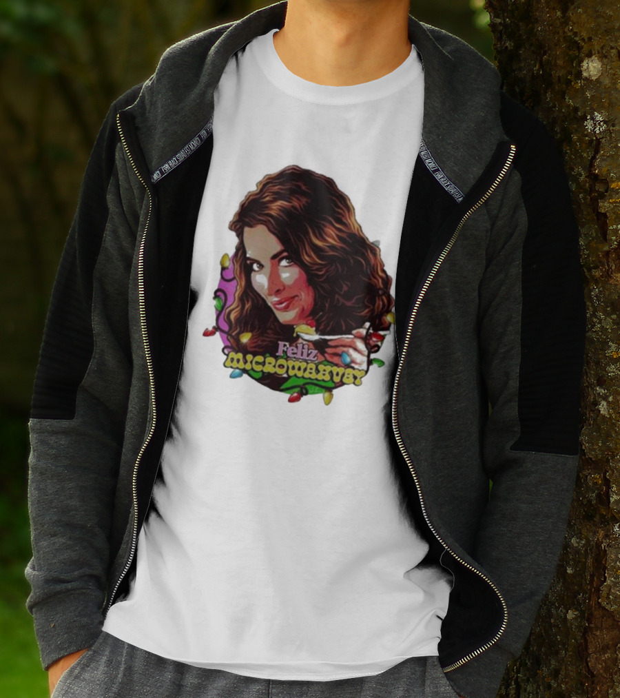 Feliz Microwavery Nordacious Holiday Lights T-Shirt