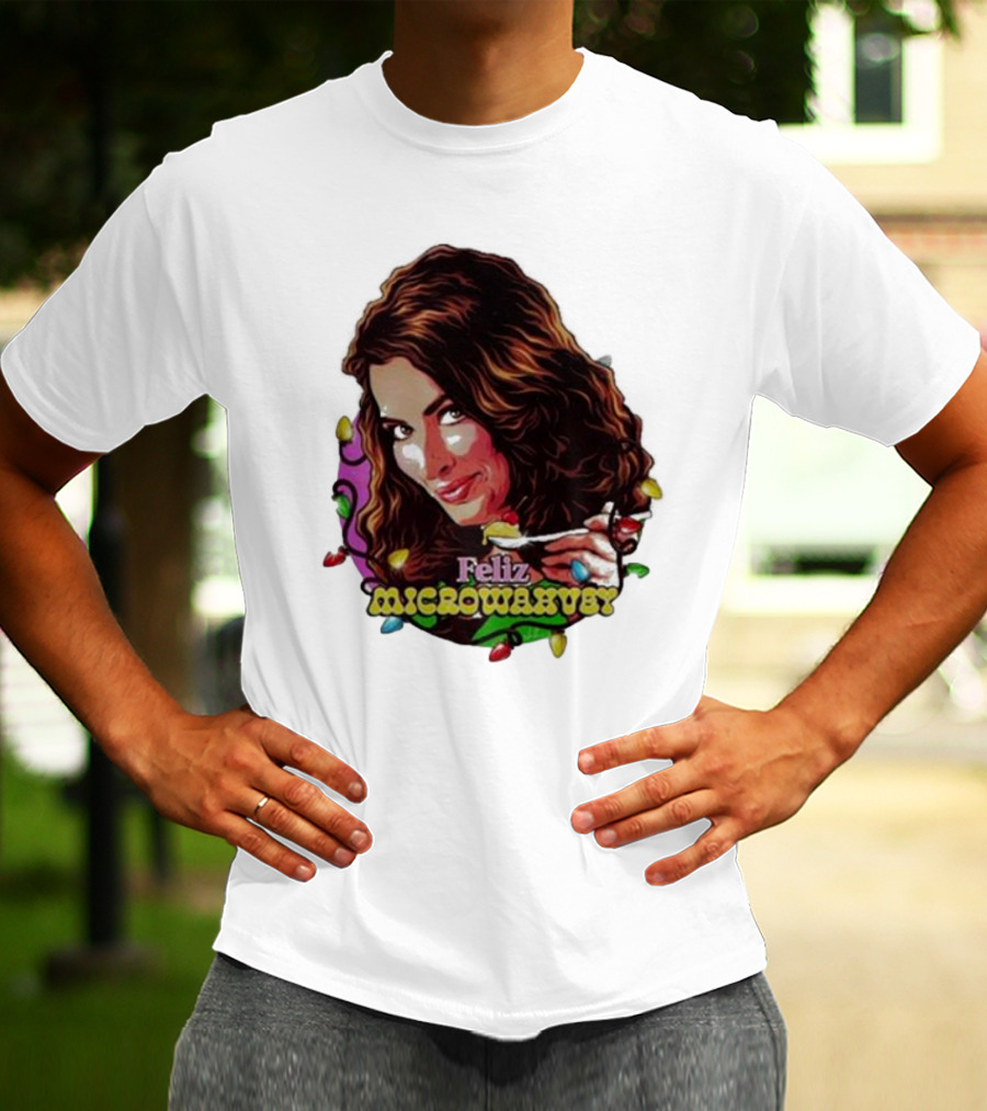 Feliz Microwavery Nordacious Holiday Lights T-Shirt