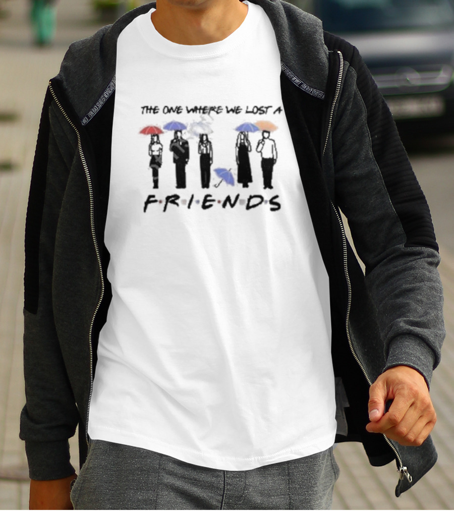 Rip Matthew Perry The One Where We Lost A Friends Umbrella T-Shirt
