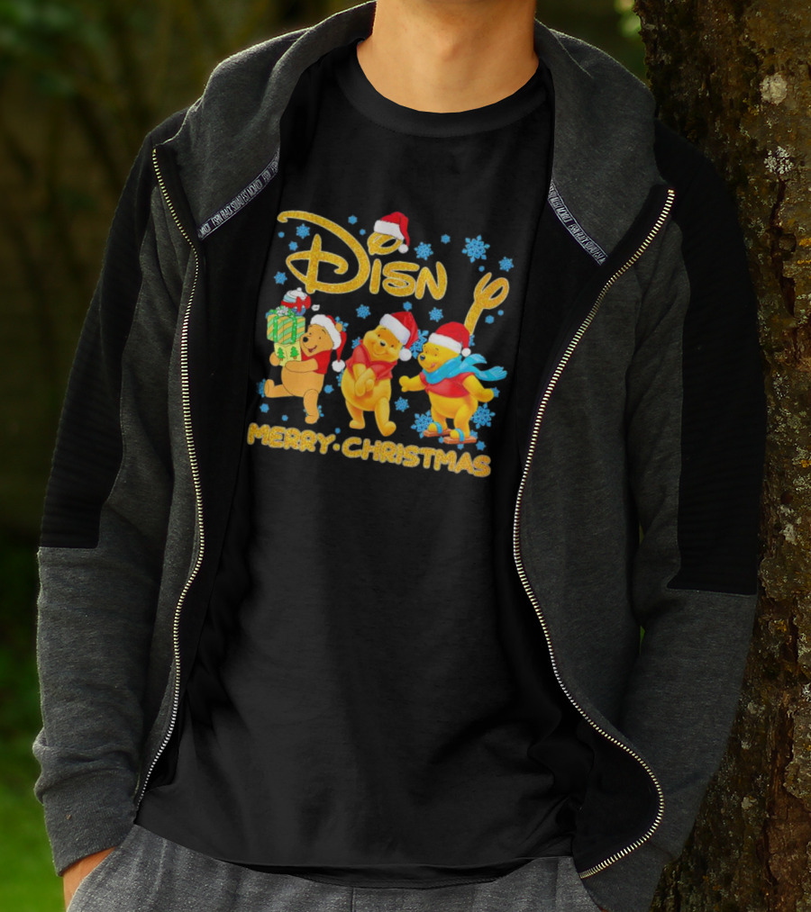 Disney Winnie-the-Pooh Santa Merry Christmas T-Shirt