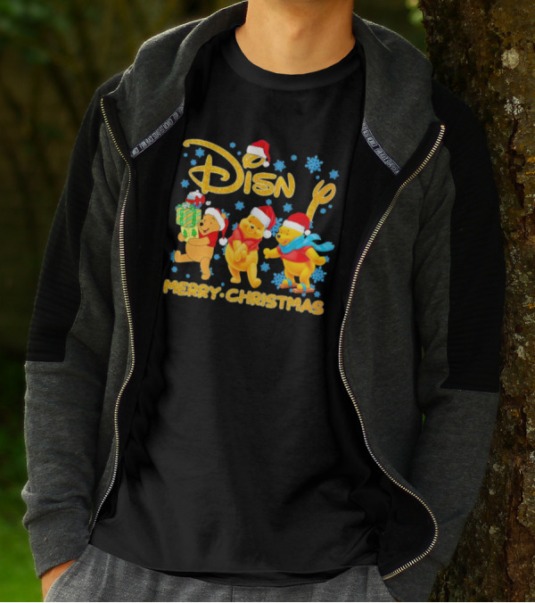 Disney Winnie-the-Pooh Santa Merry Christmas T-Shirt