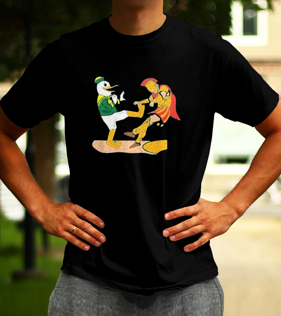 Ports Or Kick Oregon Duck Vs. USC Trojan Kickoff Showdown T-Shirt