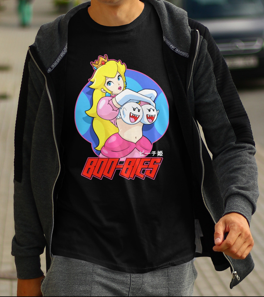 Princess Peach Boo-Bies ピーチ姫 T-Shirt