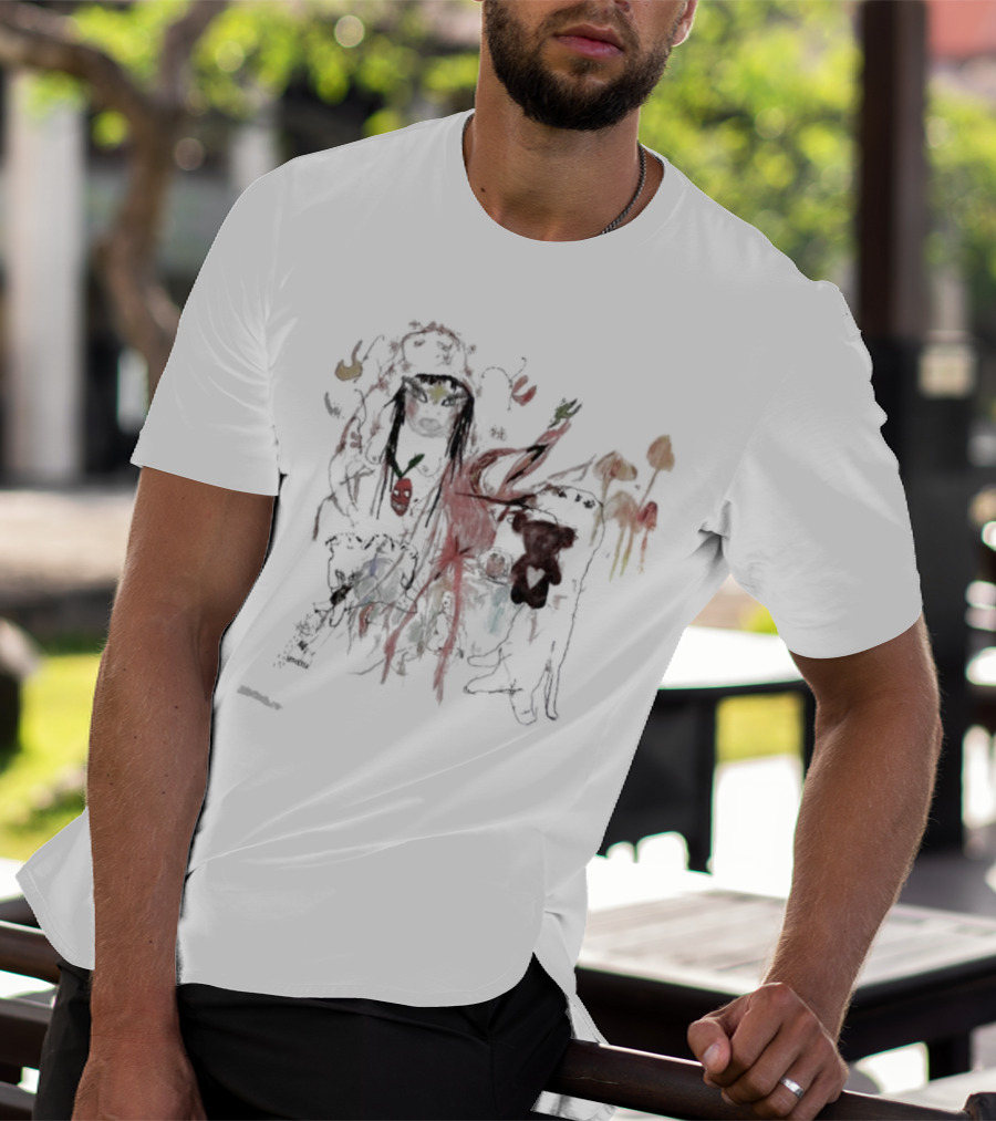 Beabadoobee Beatopia Unique Abstract Imagery With Bears And Fruits T-Shirt