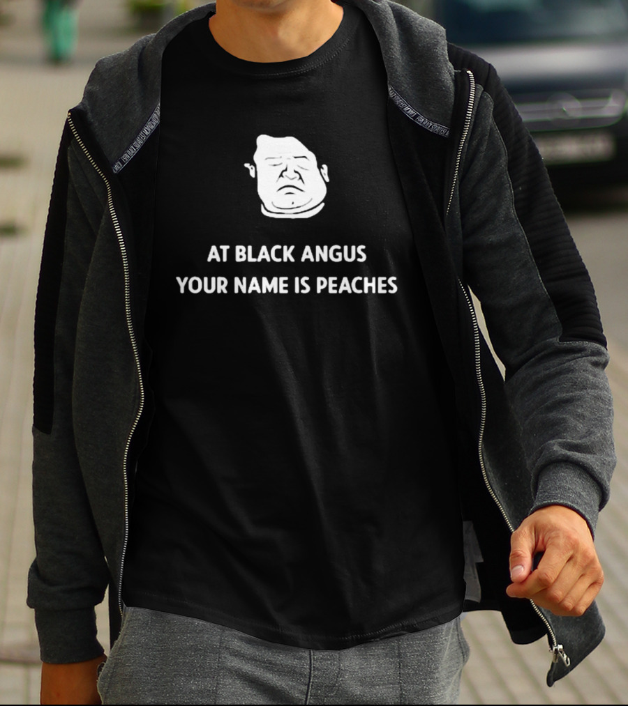 Patton Oswalt Drawing At Black Angus Your Name Is Peaches T-Shirt