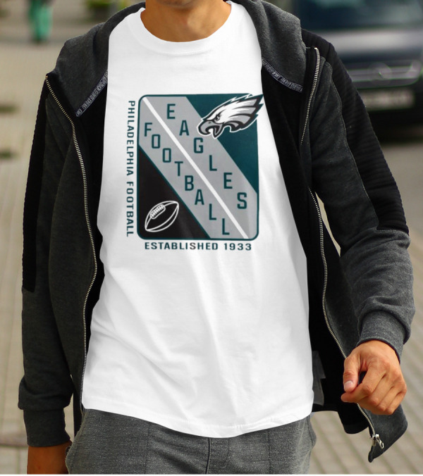 Philadelphia Football Eagles Established 1933 Shield Starter Football T-Shirt