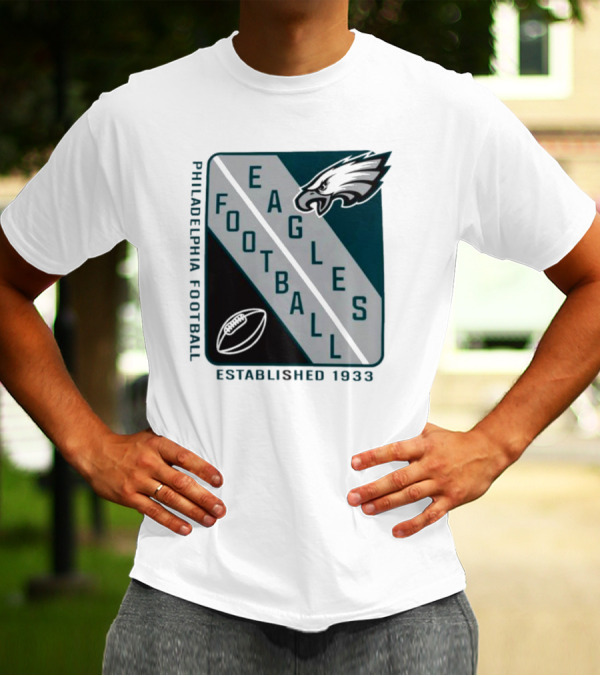 Philadelphia Football Eagles Established 1933 Shield Starter Football T-Shirt