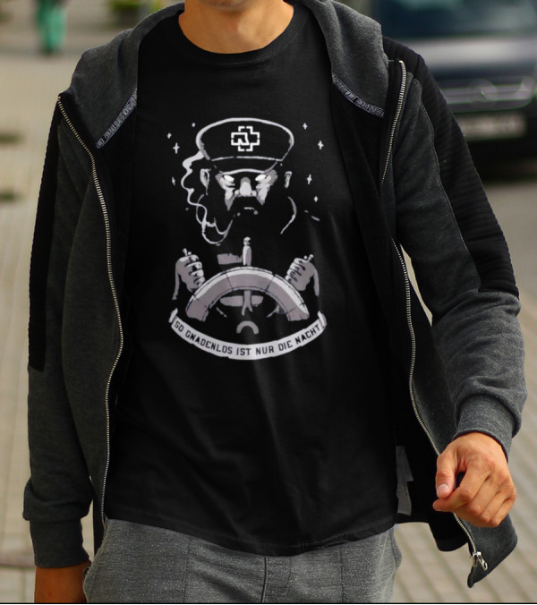 Rammstein Merch Seemann So Gnadenlos Ist Nur Die Nacht T-Shirt