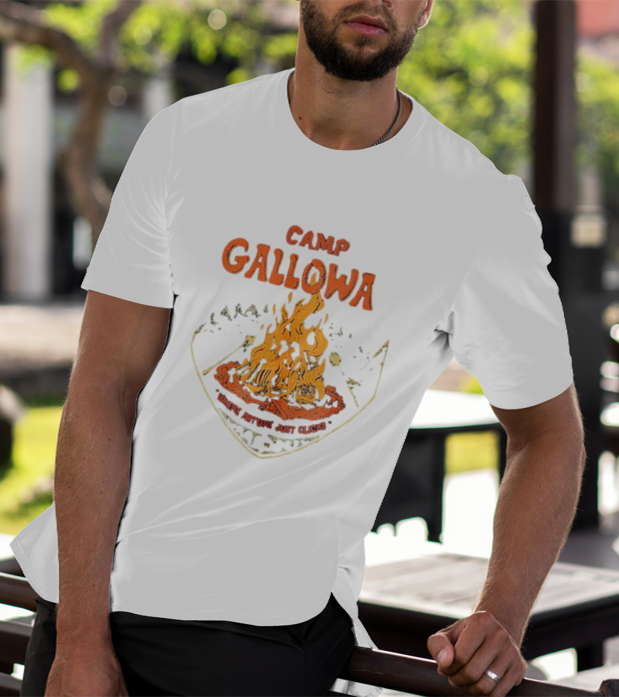 Camp Galloway Where Nature Just Clicks Campfire Adventure T-Shirt