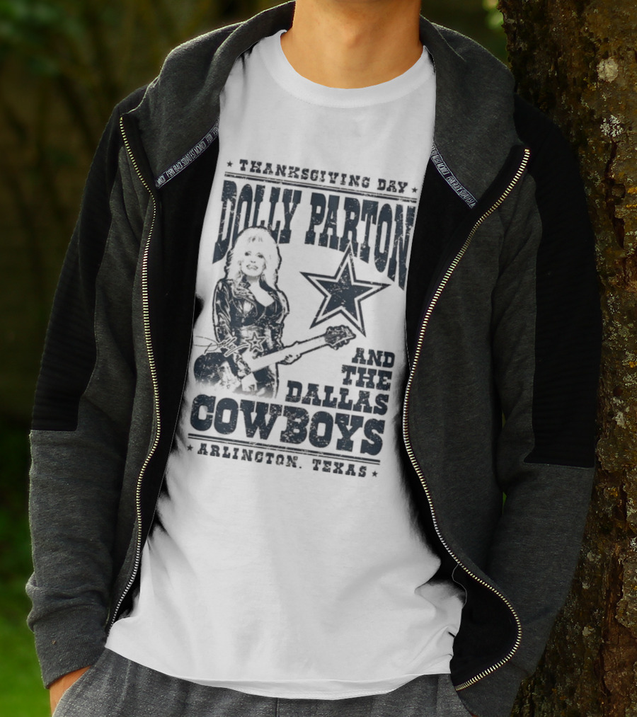 Thanksgiving Day Dolly Parton And The Dallas Cowboys Arlington Texas T-Shirt