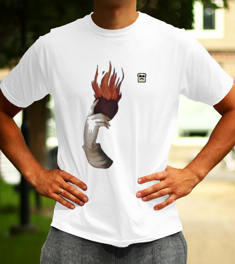 Disguised Toast Iconic Flame Heart Hand T-Shirt