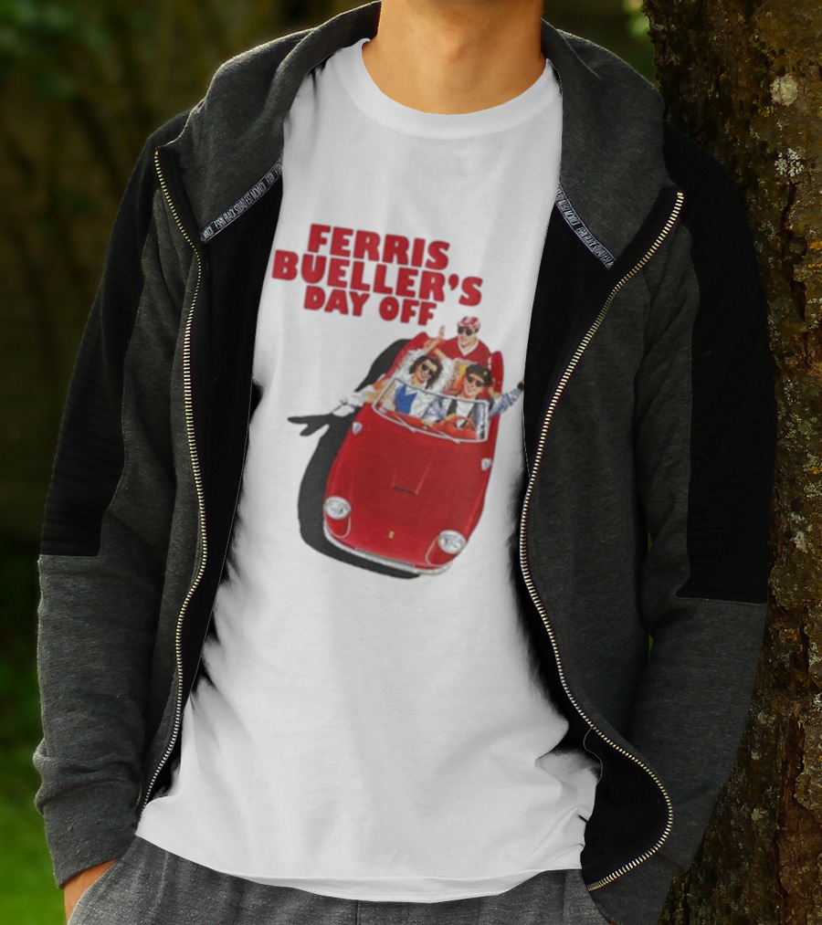 Ferris Bueller's Day Off Red Convertible Ride T-Shirt