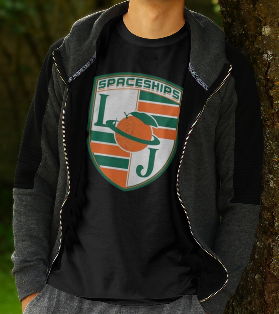 Larry June Spaceships LJ Badge Merch Clothing Store T-Shirt