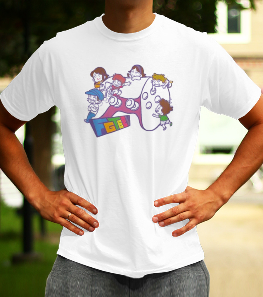 FGTeeV Outta Control Gamer Characters On Game Controller T-Shirt