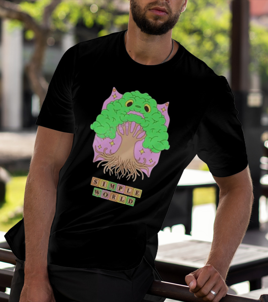 Simple World Tree Creature Fantasy Blocks T-Shirt