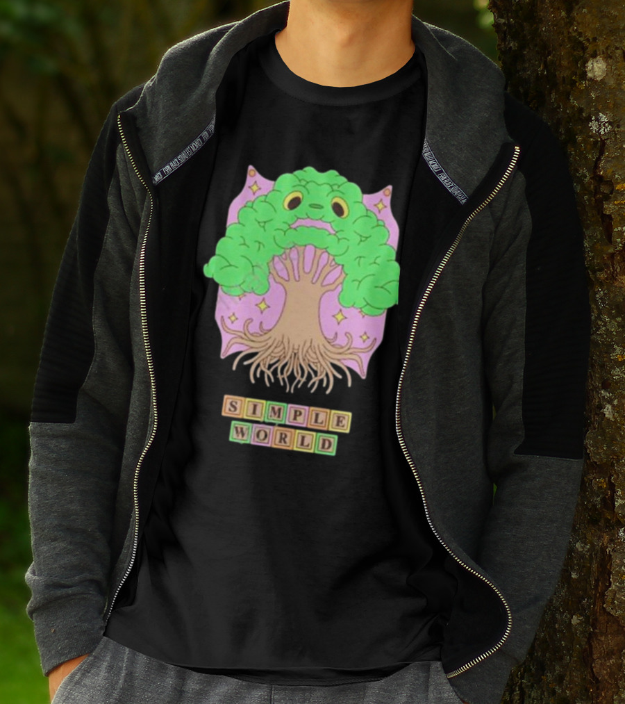 Simple World Tree Creature Fantasy Blocks T-Shirt