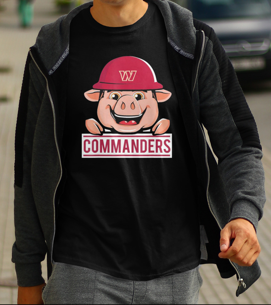 Washington Commanders Major Tuddy Football Mascot T-Shirt