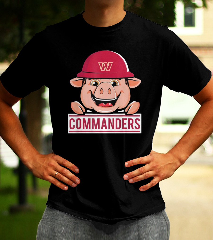Washington Commanders Major Tuddy Football Mascot T-Shirt