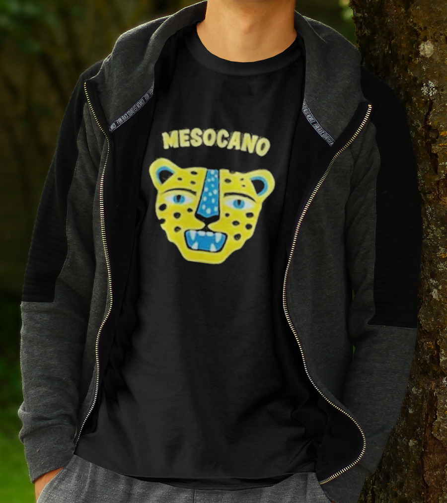 Mesocano Vibrant Jaguar Face T-Shirt