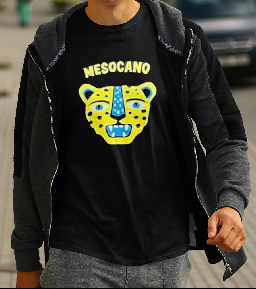 Mesocano Vibrant Jaguar Face T-Shirt