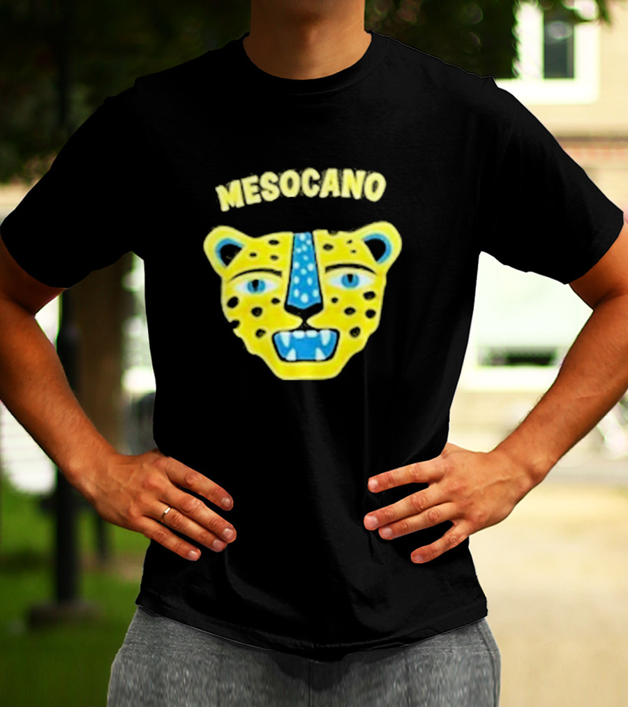 Mesocano Vibrant Jaguar Face T-Shirt
