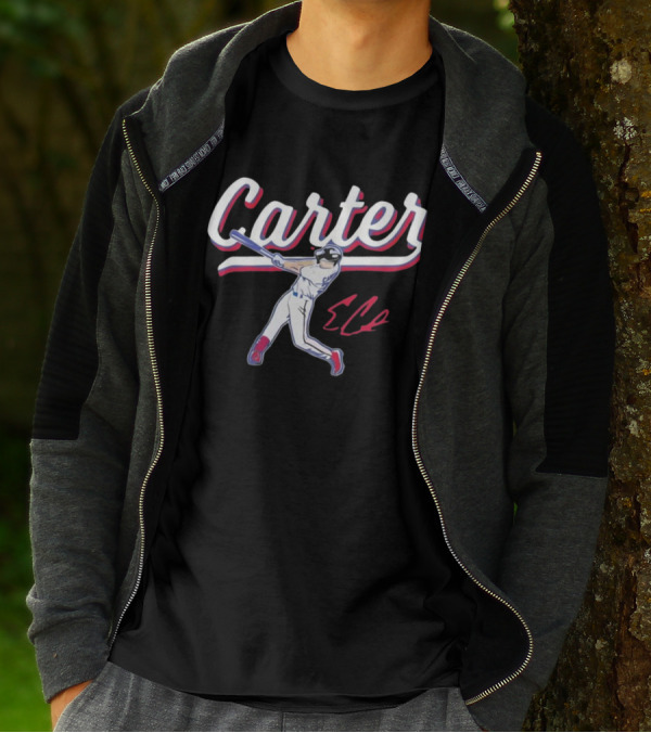 Carter Rangers Evan Carter Baseball Player T-Shirt