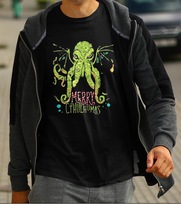 Merry Cthulhumas Christmas Cthulhu Holiday Lovecraft T-Shirt