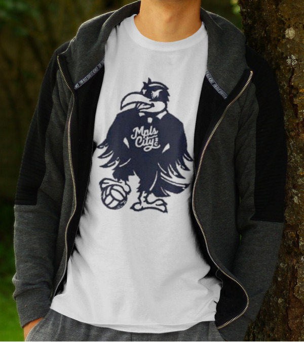 Schmitty The Crow MKE City Basketball Raven T-Shirt
