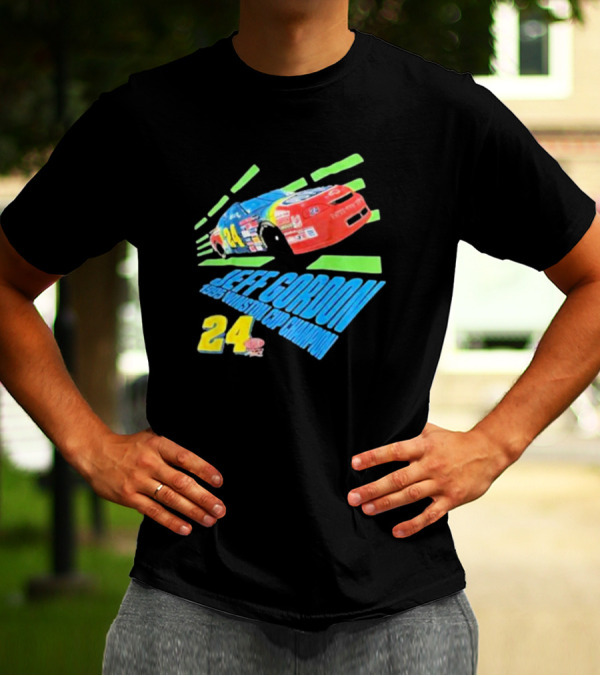 Jeff Gordon 1995 Winston Cup Champion 24 Car Racing Vintage T-Shirt