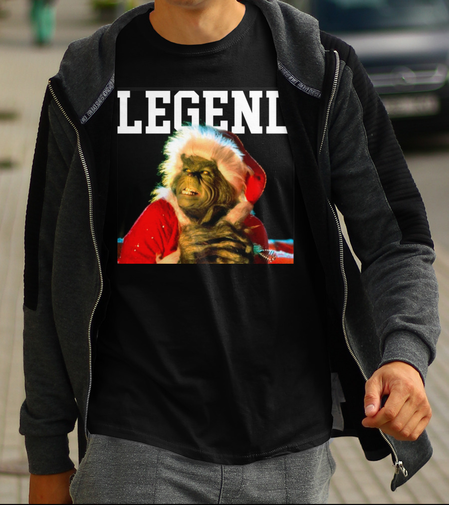 Grinch Legend Santa Christmas T-Shirt