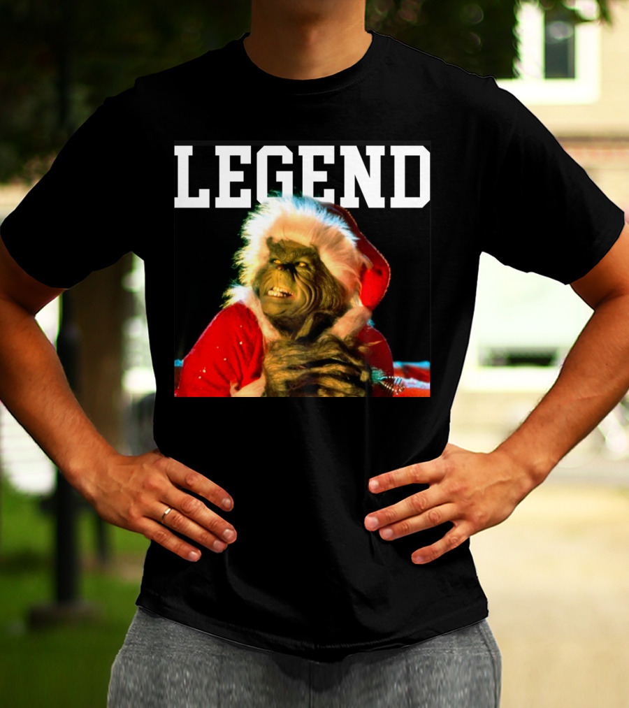 Grinch Legend Santa Christmas T-Shirt