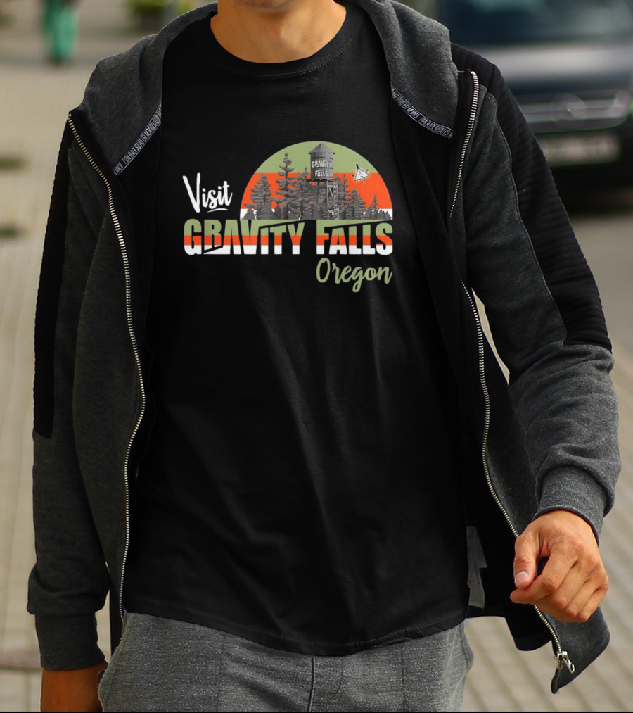 Visit Gravity Falls Oregon Forest Tourist Destination T-Shirt