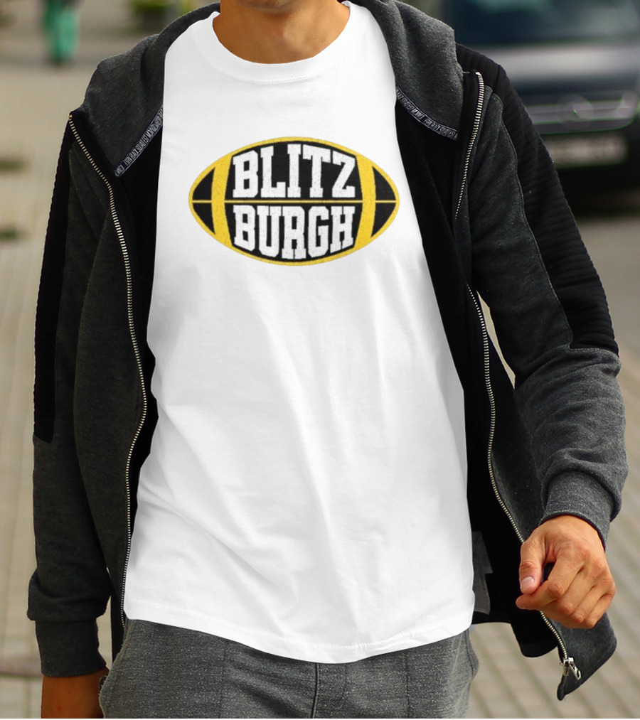 Blitz Burgh Football Logo Steelers T-Shirt